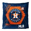 Astros OFFICIAL MLB "Connector" Double Sided Velvet Pillow; 16" x 16"