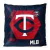 Twins OFFICIAL MLB "Connector" Double Sided Velvet Pillow; 16" x 16"