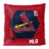 Cardinals OFFICIAL MLB "Connector" Double Sided Velvet Pillow; 16" x 16"