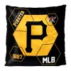 Pirates OFFICIAL MLB "Connector" Double Sided Velvet Pillow; 16" x 16"