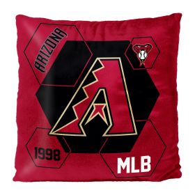 Diamondbacks OFFICIAL MLB "Connector" Double Sided Velvet Pillow; 16" x 16"