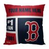 [Personalization Only] OFFICIAL MLB Colorblock Pillow - Boston Red Sox