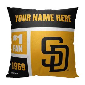 [Personalization Only] OFFICIAL MLB Colorblock Pillow - San Diego Padres