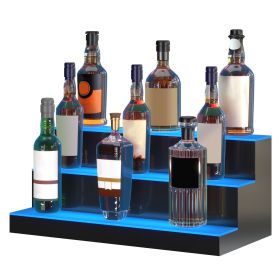 VEVOR LED Lighted Liquor Bottle Display Bar Shelf RF & App Control 24" 3-Step