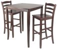 3-Pc Inglewood High/Pub Dining Table with Ladder Back Stool