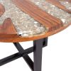 Coffee Table Teak Resin 23.6"