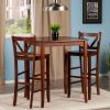 Inglewood 3-Pc High Table with 2 Bar V-Back Stools