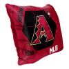 Diamondbacks OFFICIAL MLB "Connector" Double Sided Velvet Pillow; 16" x 16"