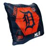 Tigers OFFICIAL MLB "Connector" Double Sided Velvet Pillow; 16" x 16"