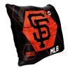 SF Giants OFFICIAL MLB "Connector" Double Sided Velvet Pillow; 16" x 16"