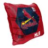 Cardinals OFFICIAL MLB "Connector" Double Sided Velvet Pillow; 16" x 16"