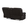 Recliner Chair Sofa Manual Reclining Home Seating Seats Movie Theater Chairs with Cup Holders and Storage Box, Brown