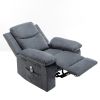 Power Recliner Chair with Adjustable Massage Function, Recliner Chair with
Heating System for Living Room, Dark Gray color fabric