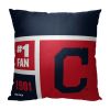 [Personalization Only] OFFICIAL MLB Colorblock Pillow - Cleveland Indians