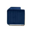 Contemporary Velvet Sofa Couch 84.25''W for Living Room, Blue