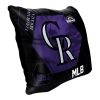 Rockies OFFICIAL MLB "Connector" Double Sided Velvet Pillow; 16" x 16"