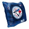 Blue Jays OFFICIAL MLB "Connector" Double Sided Velvet Pillow; 16" x 16"