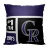 [Personalization Only] OFFICIAL MLB Colorblock Pillow - Colorado Rockies