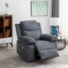 Power Recliner Chair with Adjustable Massage Function, Recliner Chair with
Heating System for Living Room, Dark Gray color fabric