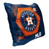 Astros OFFICIAL MLB "Connector" Double Sided Velvet Pillow; 16" x 16"