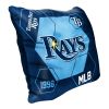 Rays OFFICIAL MLB "Connector" Double Sided Velvet Pillow; 16" x 16"