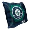 Mariners OFFICIAL MLB "Connector" Double Sided Velvet Pillow; 16" x 16"