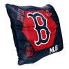 Red Sox OFFICIAL MLB "Connector" Double Sided Velvet Pillow; 16" x 16"