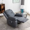 Power Recliner Chair with Adjustable Massage Function, Recliner Chair with
Heating System for Living Room, Dark Gray color fabric