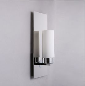 Modern Minimalist Bedroom Bedside Creative Candlestick Wall Lamp (Option: White Light LED5W-Single Head)