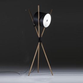 Simple Wood Art Three Fork Floor Lamp (Option: 6 Style)