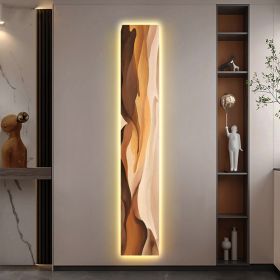 Abstract Entryway Decorative Painting Led Ambient Sense Light (Option: Colour border A-Oil on canvas screen-120x20)