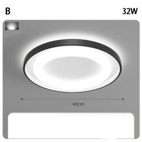 Living Room Lamp Modern Super Bright Main (Option: Monochrome white light-B-40cm)