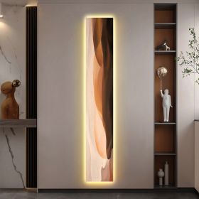 Abstract Entryway Decorative Painting Led Ambient Sense Light (Option: Colour border C-Oil on canvas screen-120x20)