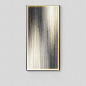 Modern Light Luxury Wall Abstract With Light Hanging Picture (Option: G-40X80CM-Black Frame)