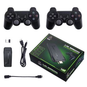 M8 Video Game Console 2.4G Double Wireless Controller Game Stick 4K 10000 games 64GB Retro games (Color: 64G-10000 games)