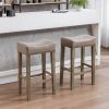 Backless Bar Stools, 2-Pcs Set