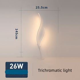 Fashion Twig Artistic Line Floor Lamp (Option: White-Trichromatic light-US)