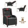 Massage Gaming Recliner Chair with Headrest and Adjustable Backrest for Home Theater