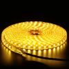 16.4ft/5m LED Strip Light 110V IP65 Waterproof 2500LM Dimmable Rope Light SMD 5050 6000K Cold White Warm