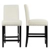 25 Inch Kitchen Chairs with Rubber Wood Legs