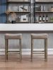 Backless Bar Stools, 2-Pcs Set