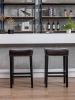 Backless Bar Stools, 2-Pcs Set