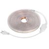 32.8ft/10m LED Strip Light 110V IP65 Waterproof 2500LM Dimmable Rope Light SMD 5050 6000K Cold White Warm