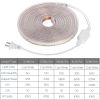 32.8ft/10m LED Strip Light 110V IP65 Waterproof 2500LM Dimmable Rope Light SMD 5050 6000K Cold White Warm