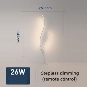 Fashion Twig Artistic Line Floor Lamp (Option: White-Stepless dimming-US)