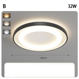 Living Room Lamp Modern Super Bright Main (Option: Tricolor dimming-B-40cm)